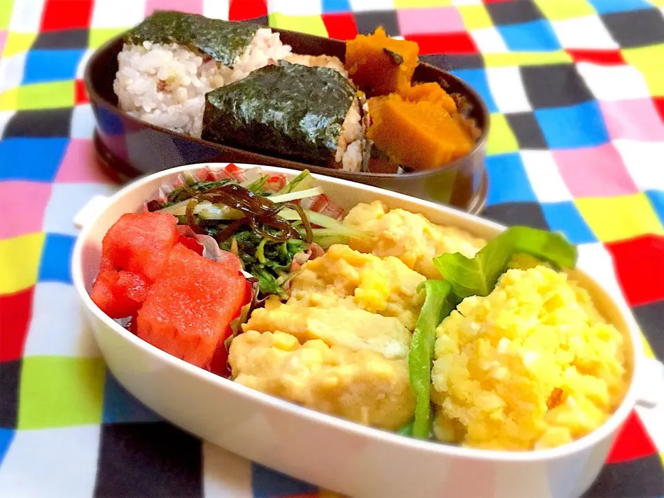 Snapdishの料理写真:8/31の娘ちゃん弁当🍱
 #弁当  #野菜の日(8月31日)|ままみさん