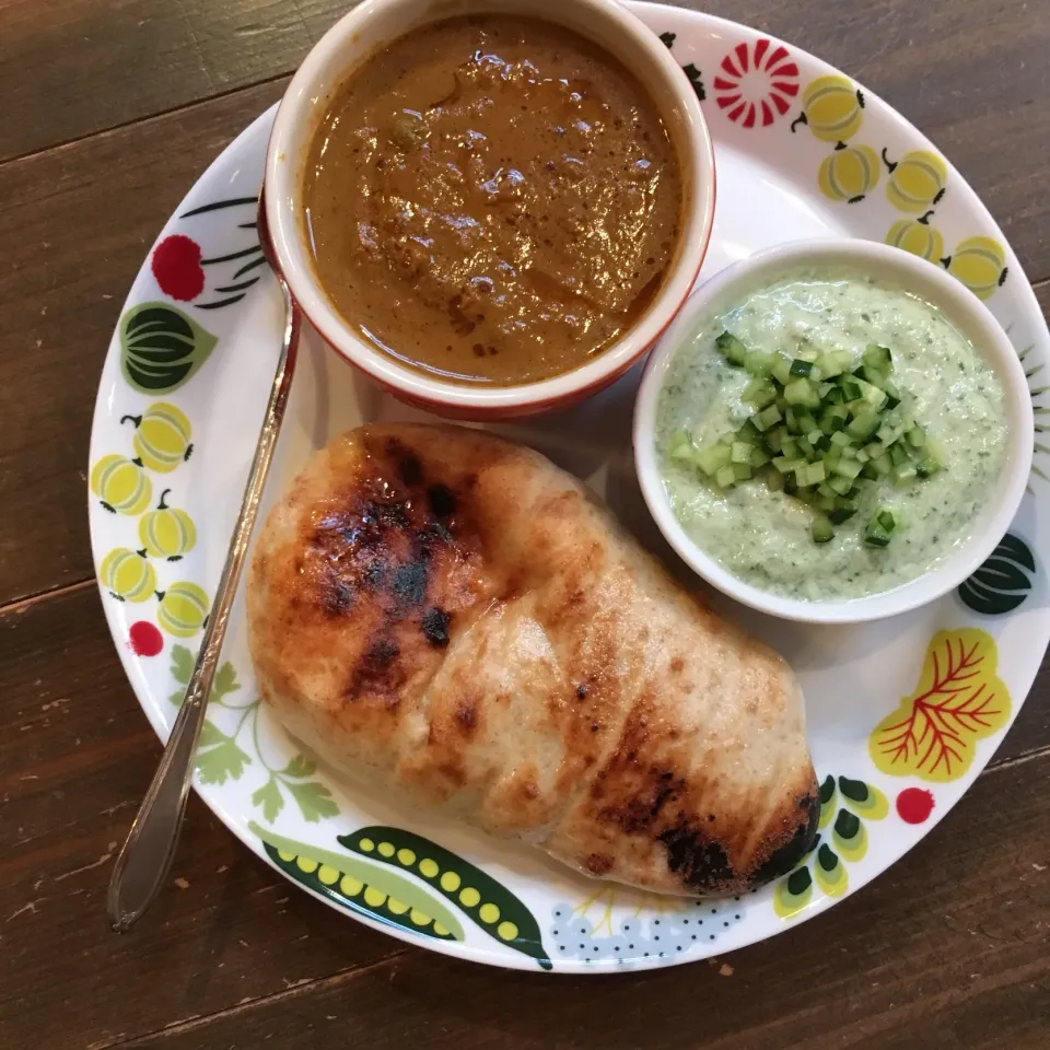 本日の簡単カリー定食ʕ-̼͡-ʔ🇮🇳|七海さん