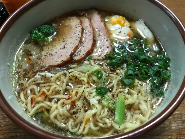 Snapdishの料理写真:#マルちゃん正麺 🍜、醤油味❗️ ｡( ´͈ ᗨ `͈ )◞♡⃛✨|サソリさん