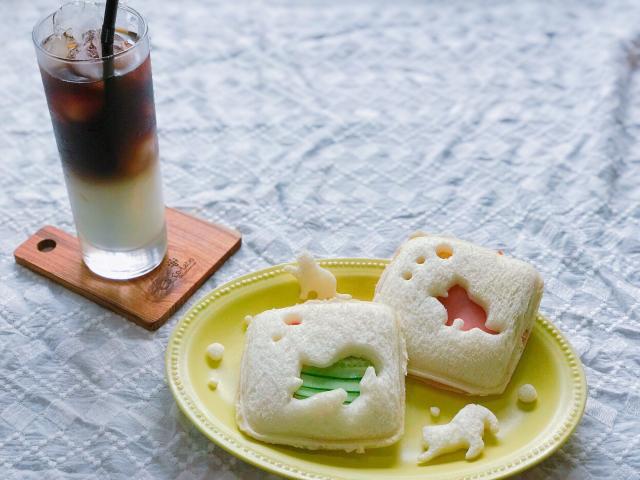 小さいお子様にも作れる 包丁いらずの型抜きサンド Snapdish スナップディッシュ