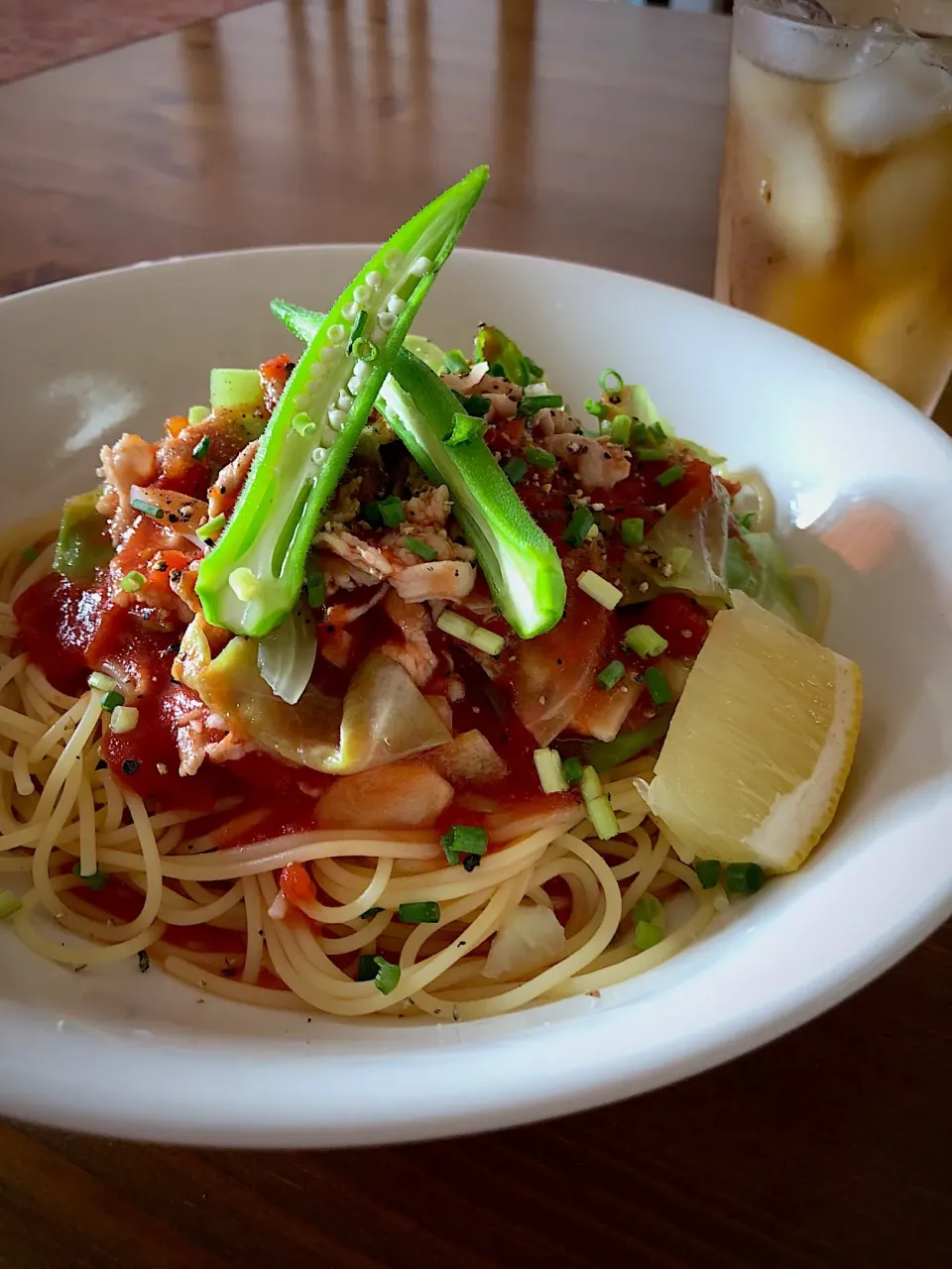 9/1の昼食 冷製トマトパスタ|yoneさん