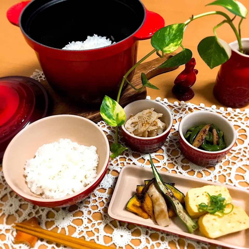 Snapdishの料理写真:炊きたてごはんとおばんざい|izuminnie08313さん