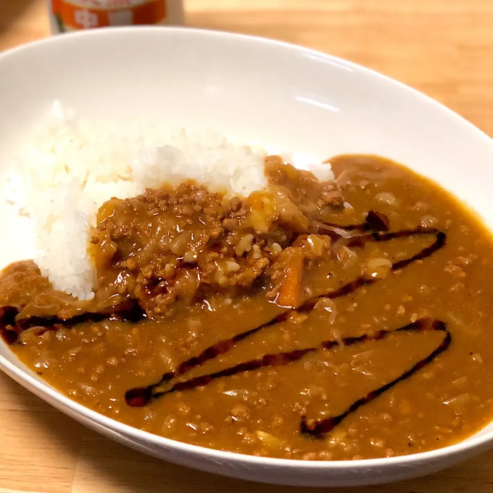 カレーにウスターソースをかけたくて、その前提で作ったカレー。
 #料理男子|けんたろうさん