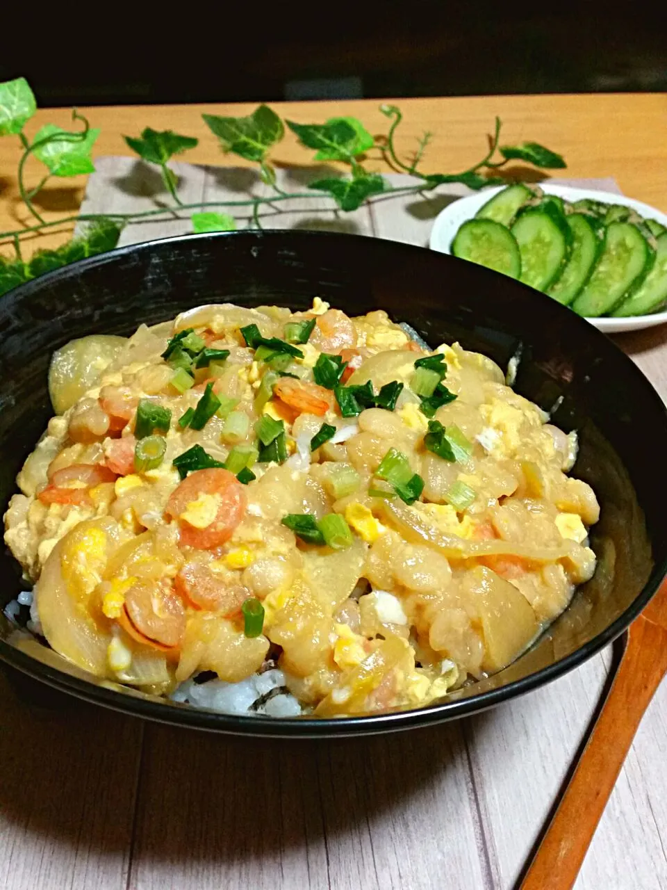 えび天風卵とじ丼|まーやんさん