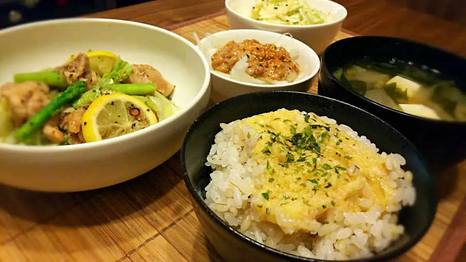 卵とろろ麦ご飯～
他の晩ごはん✨|kaz(*･ω･)さん