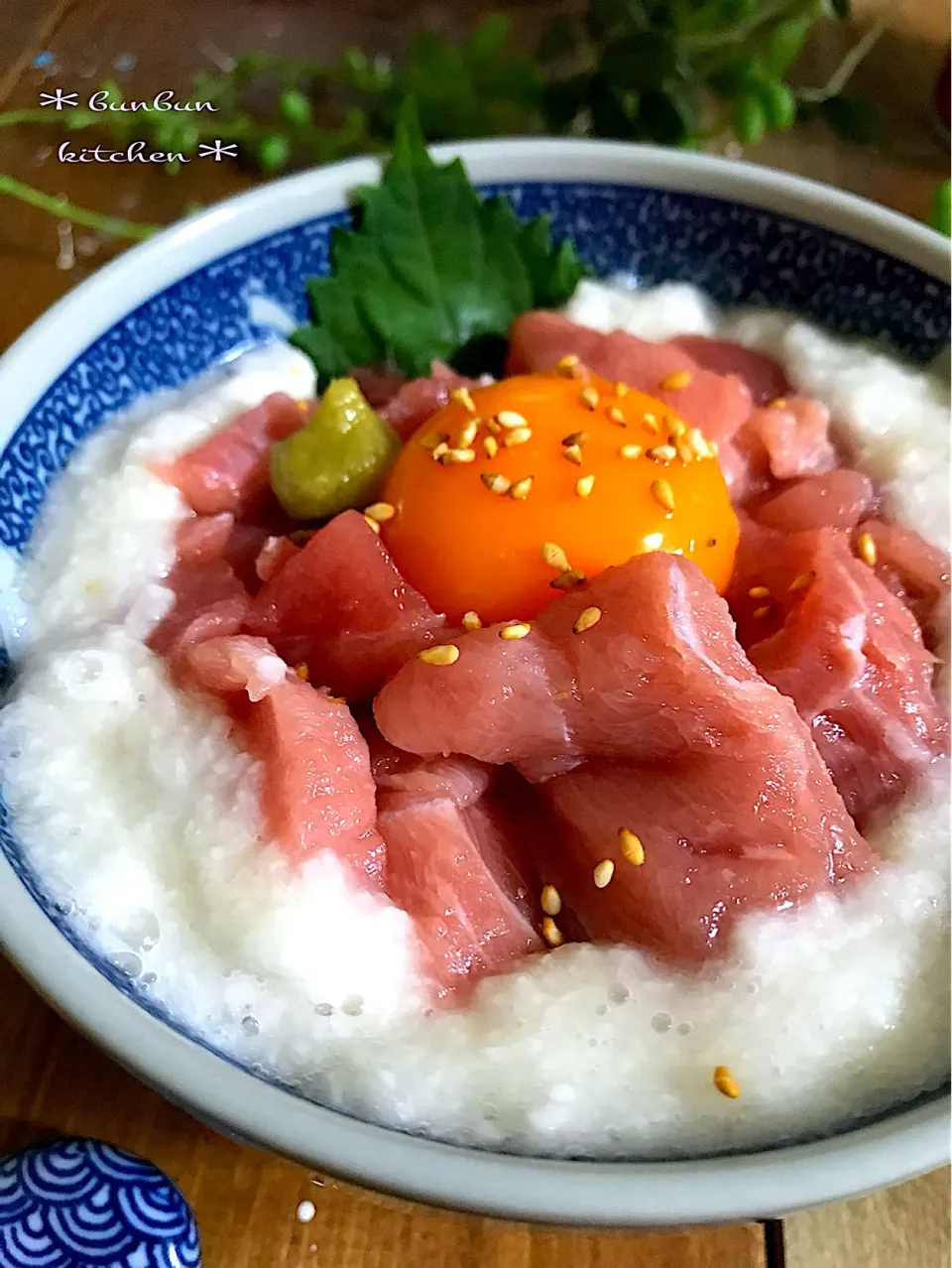 マグロ切り落とし山かけ丼ぶり✨|ハナたなさん