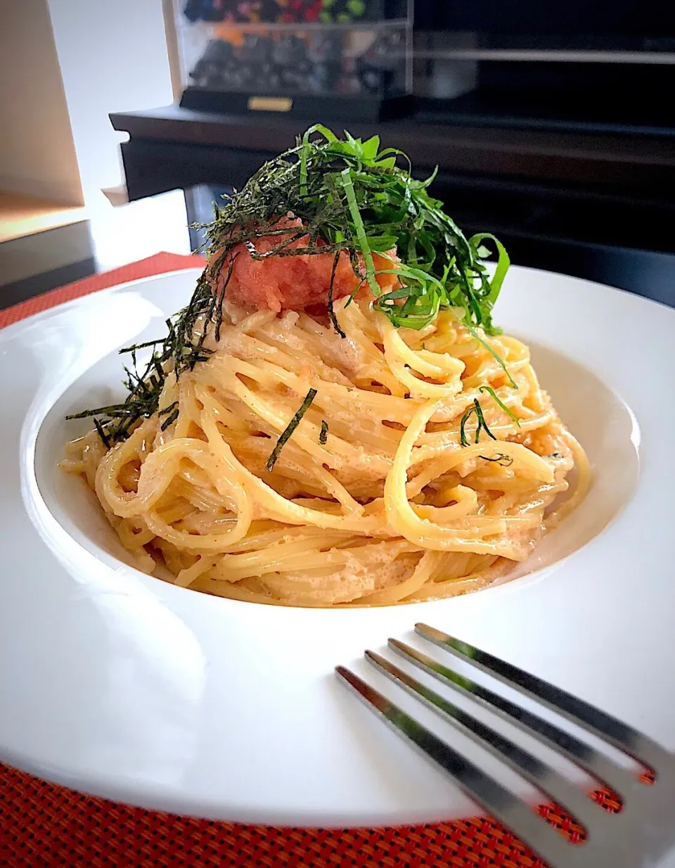 ゆかりさんの料理 明太子スパゲッティ〜😋🍴|ゆかりさん