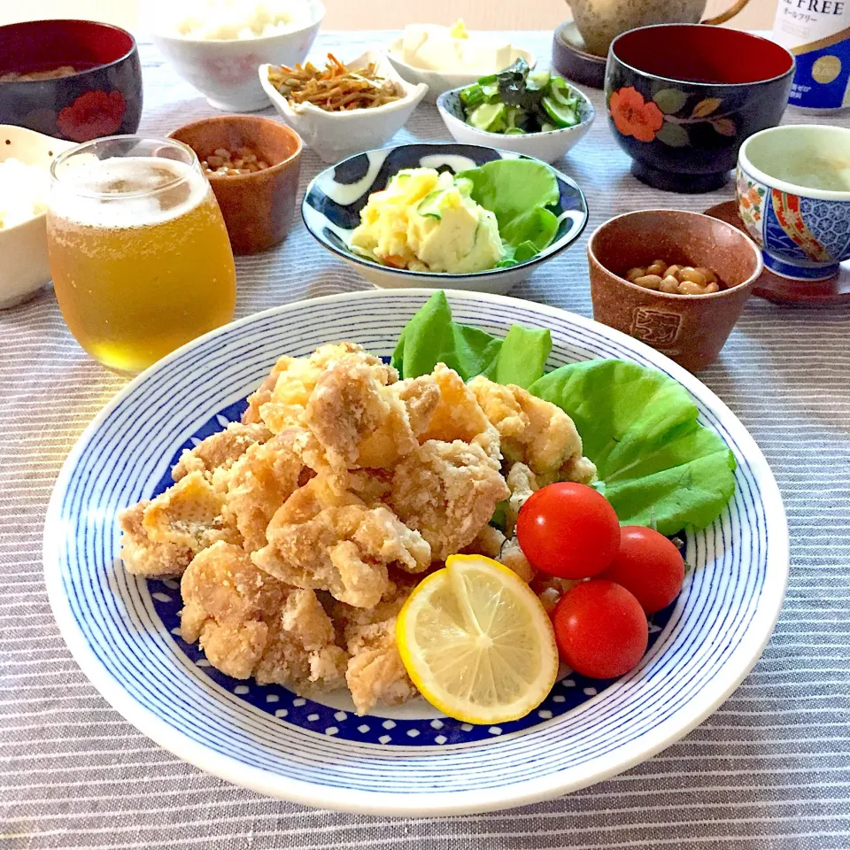 唐揚げなど晩ご飯👩‍🍳|ゆかりさん