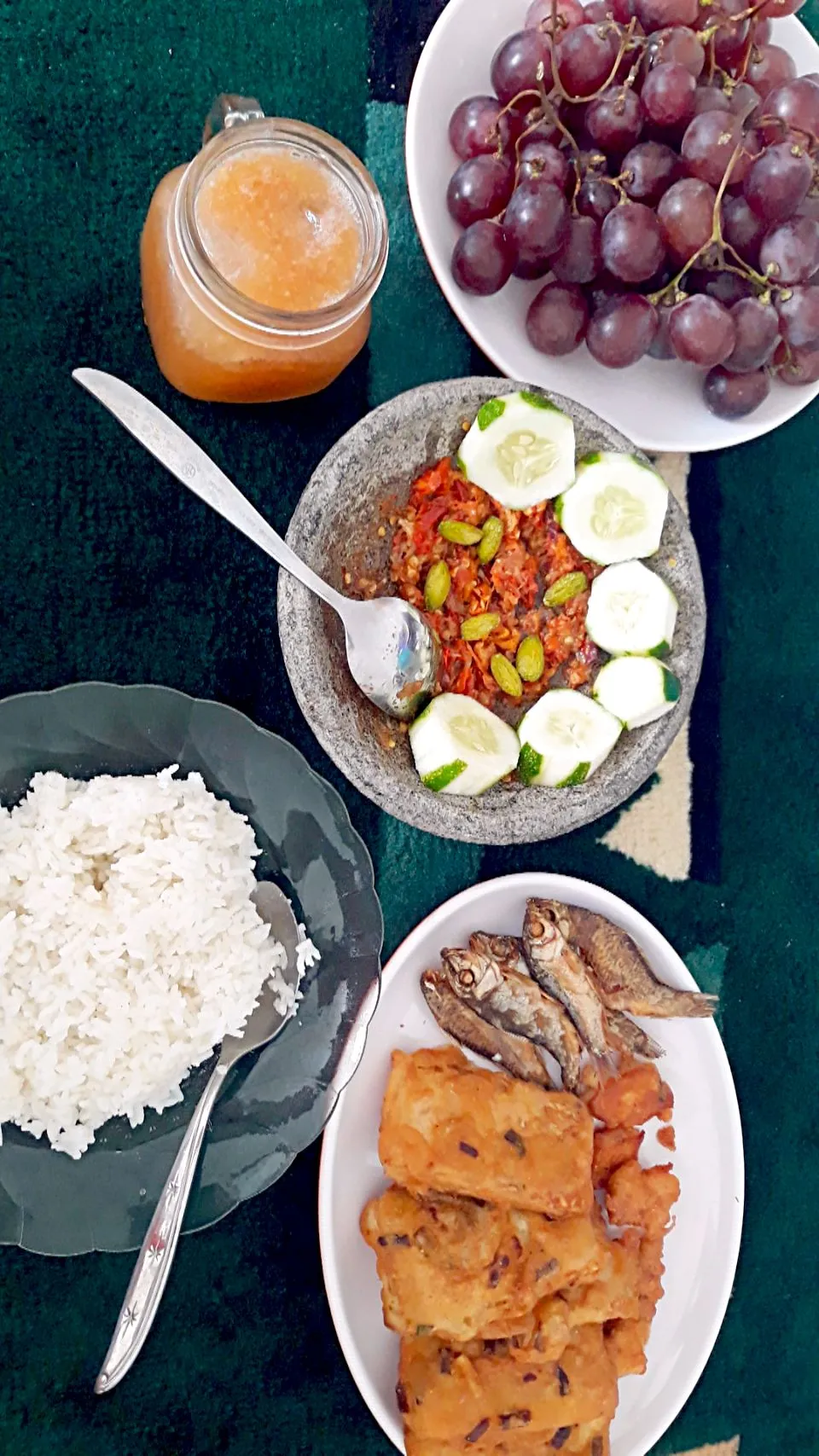 sambal pete, ikan asin, mendoan (taste of javanisse)
#Indonesianfood #Indonesiaculinary #yummy|silvella christaさん