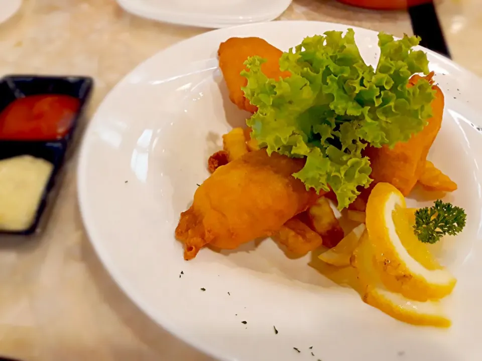 fish and chips #Indonesian cuisine #western|silvella christaさん