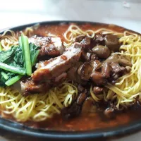 mie bebek bbq #Indonesianfood #Indonesiaculinary duck bakmie bbq taste|silvella christaさん