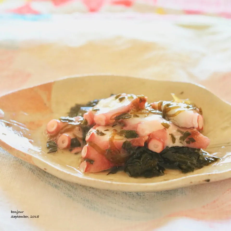 蛸ととろろめの酢の物|yasuko murakamiさん