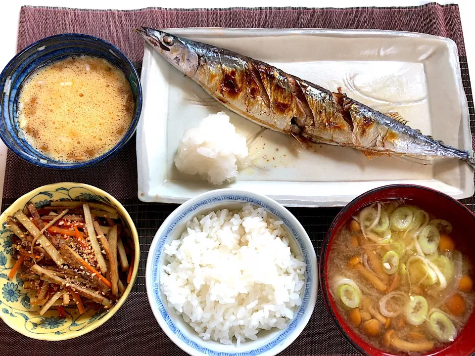 秋刀魚の塩焼き きんぴらごぼう|まりとんさん