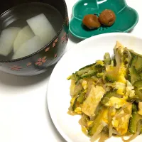 Snapdishの料理写真:ゴーヤチャンプル
大根スープ|ぼんさん