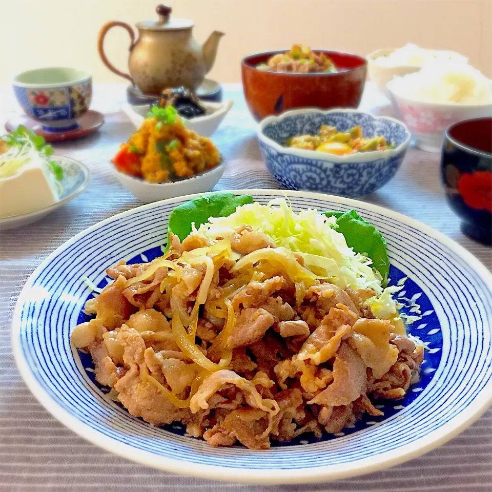 豚こま肉と玉ねぎの生姜焼き|ゆかりさん