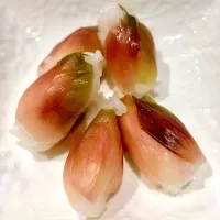 お庭の茗荷ずし🍣