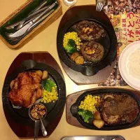 Snapdishの料理写真:#Flyinggarden  #restaurants  #chicken  #humbergsteak|joさん