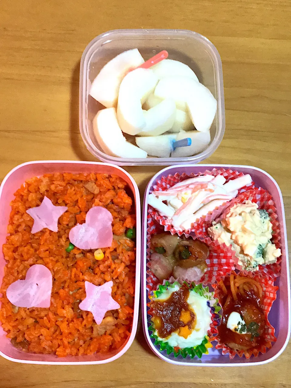 娘っ子のお弁当🍱
 #台風の影響  #給食なし #急いで作ったお弁当|kokoaさん