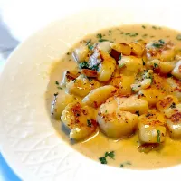 Creamy garlic scallops|mabelさん