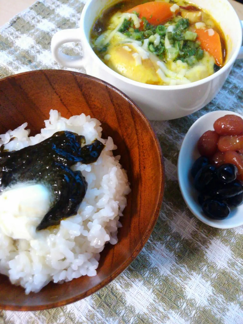 Snapdishの料理写真:温っかご飯に海苔佃バター(ｵﾘｰﾌﾞ&ﾊﾞﾀｰ風味)|みるくここあさん