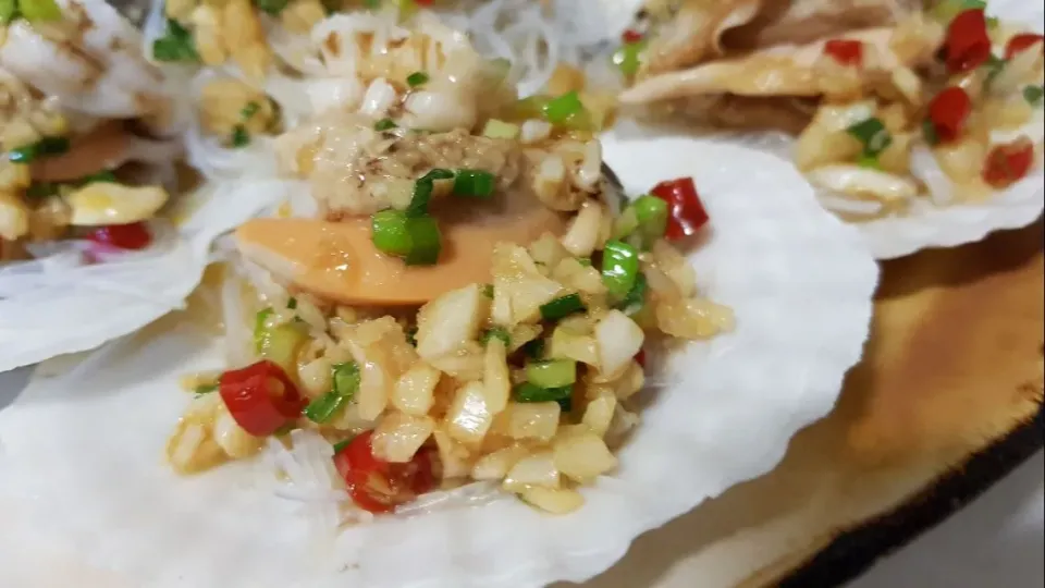 steamed scallops|steven z.y.さん