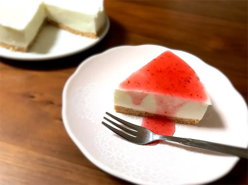 LOVE♡SWEETSさんの料理 夏にぴったり♡レアヨーグルトケーキ♡|LOVE♡SWEETSさん