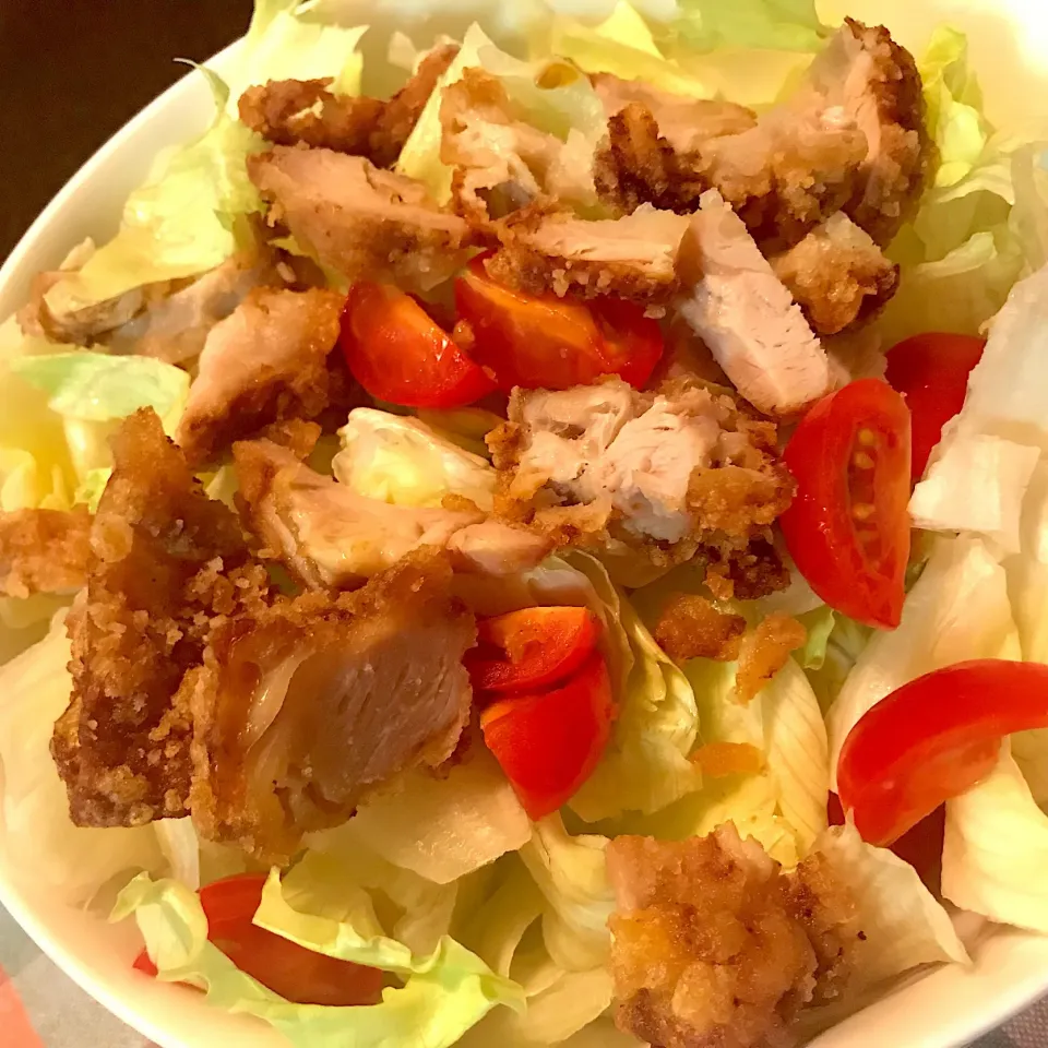 Snapdishの料理写真:唐揚げサラダ🥗|純さん