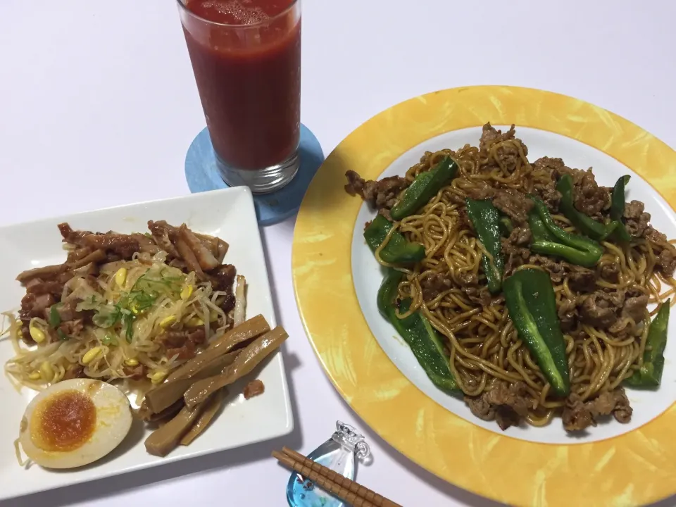 今宵は、大阪激辛ソースで焼きそばとか🌶
#大阪激辛ソース焼きそば
#ラーメンの具っぽいの|Kojiさん