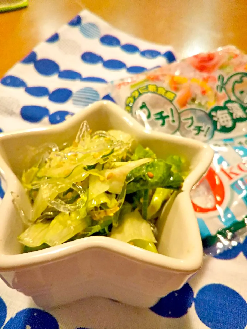 Snapdishの料理写真:ドはまり中😍マロニープチプチ海草麺の甘酢サラダ|まきごろうさん