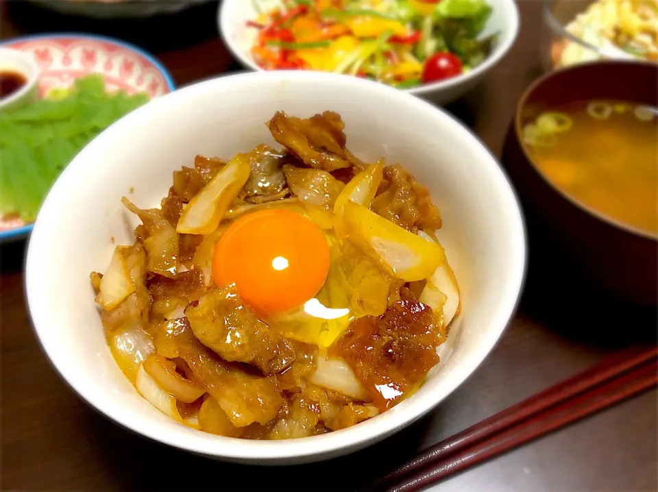 Snapdishの料理写真:豚丼～とくたまのせ～|あき***さん