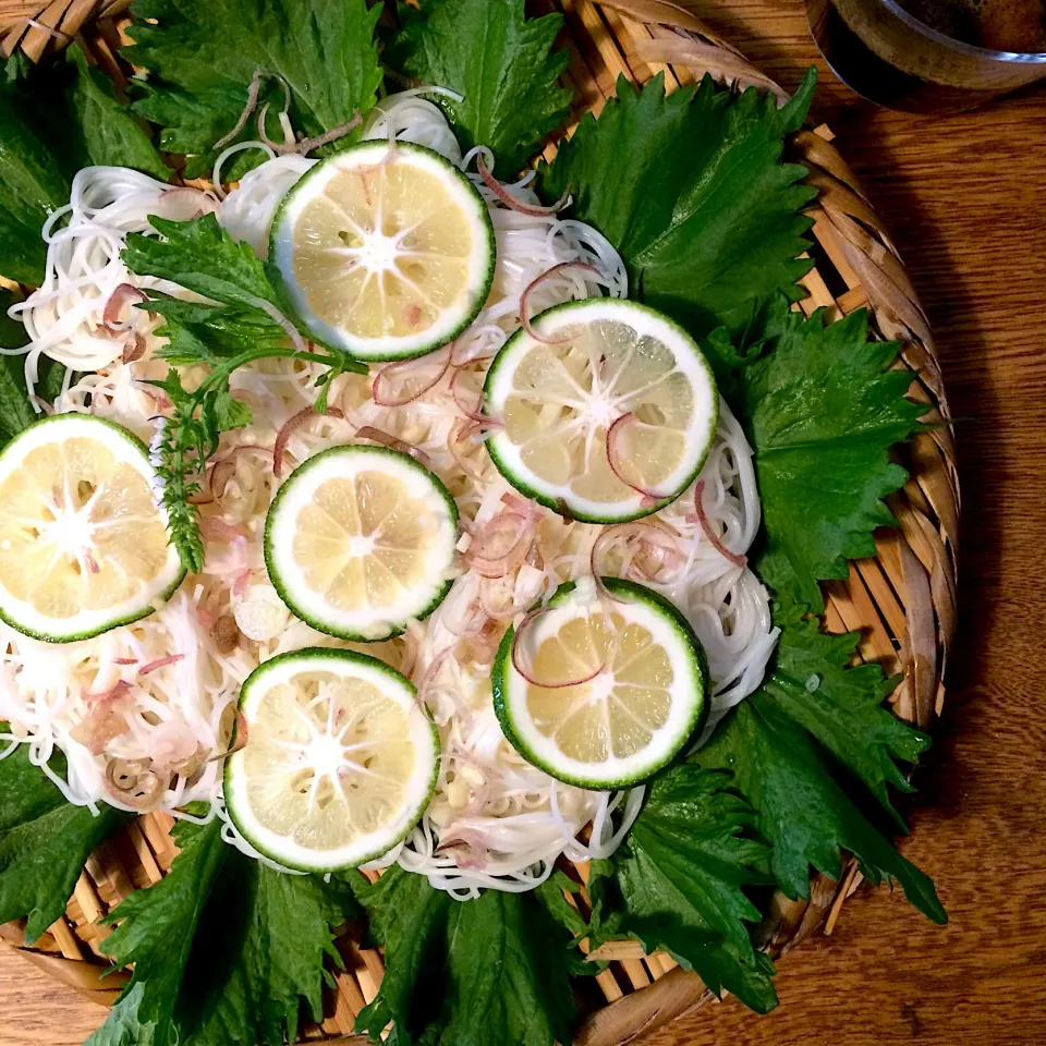 #vegan 
カボス素麺|makiko_aさん