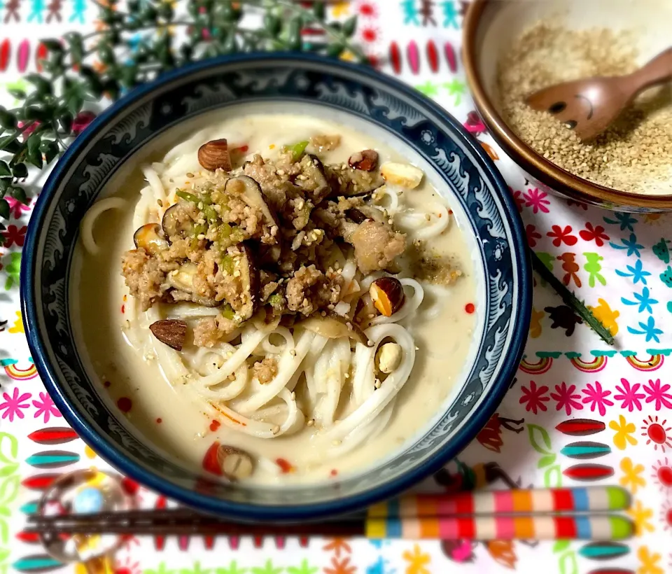 アーモンドミルクで冷し担々麺😋|noeさん