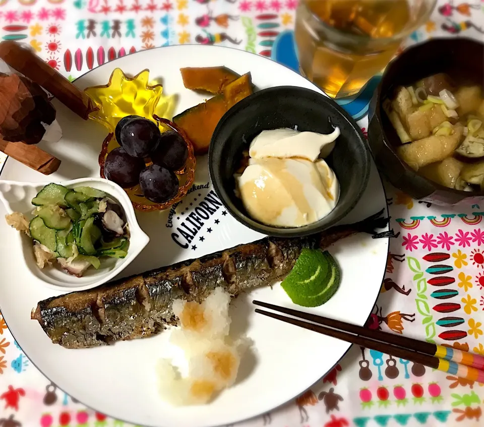 Snapdishの料理写真:初物秋刀魚💓日本の四季〰ごはんがすすむ君|noeさん