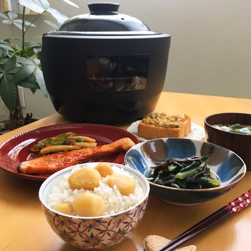 「かまどさん電気」で感動の栗ごはん🍚🌰✨