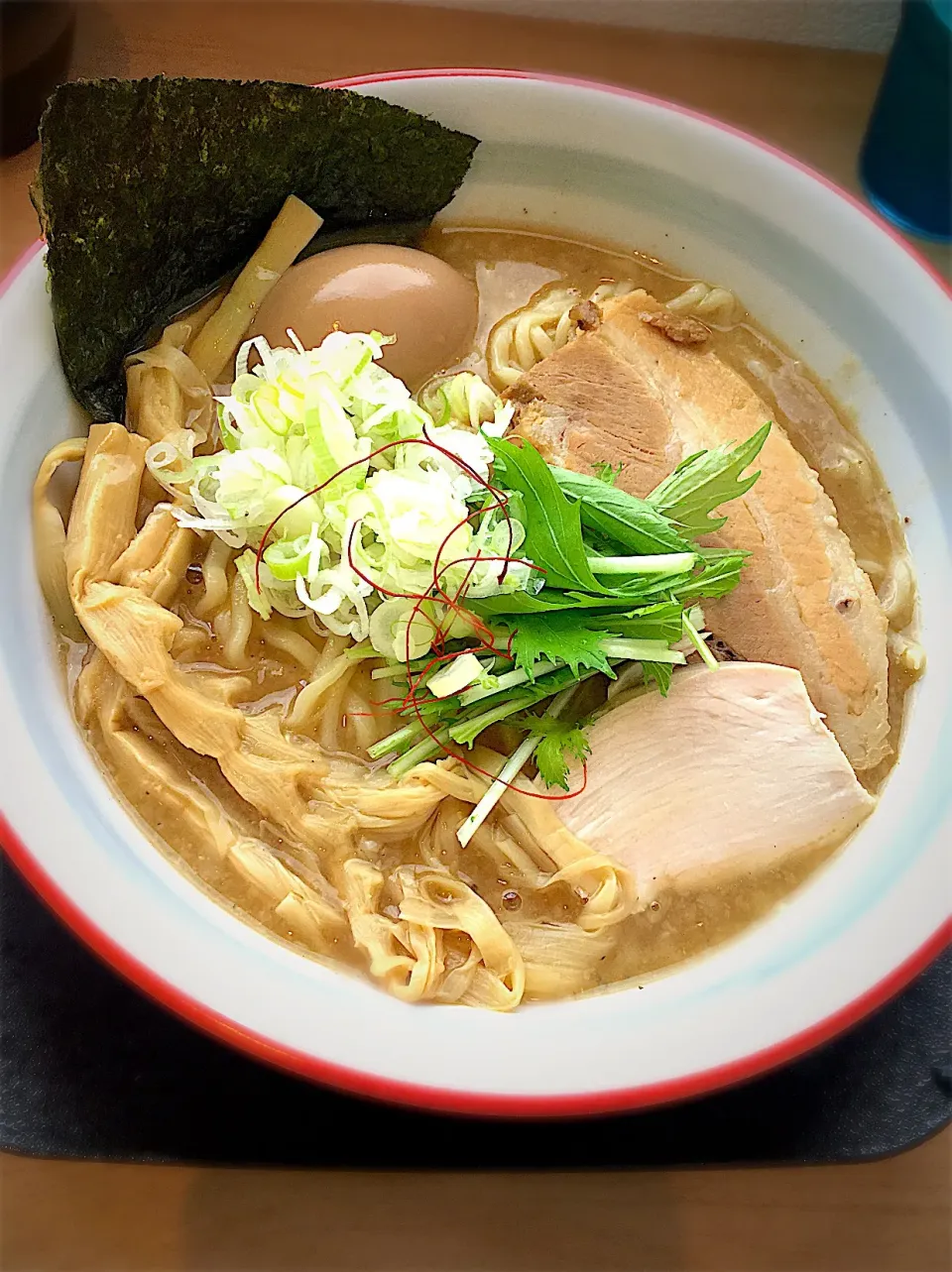 鶏豚魚介白湯 あっさり 味玉トッピング|stylefreeさん