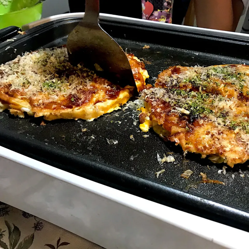 Dinner okonomiyaki #Japanese pizza|Babyluv Cabrera Ocampoさん