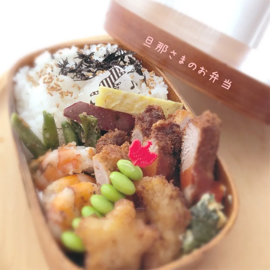 Snapdishの料理写真:9月7日(金)旦那さまのお弁当 停電中|みかりんさん