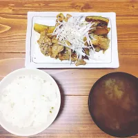 ナスと豚肉のポン酢炒め|ろみおさん