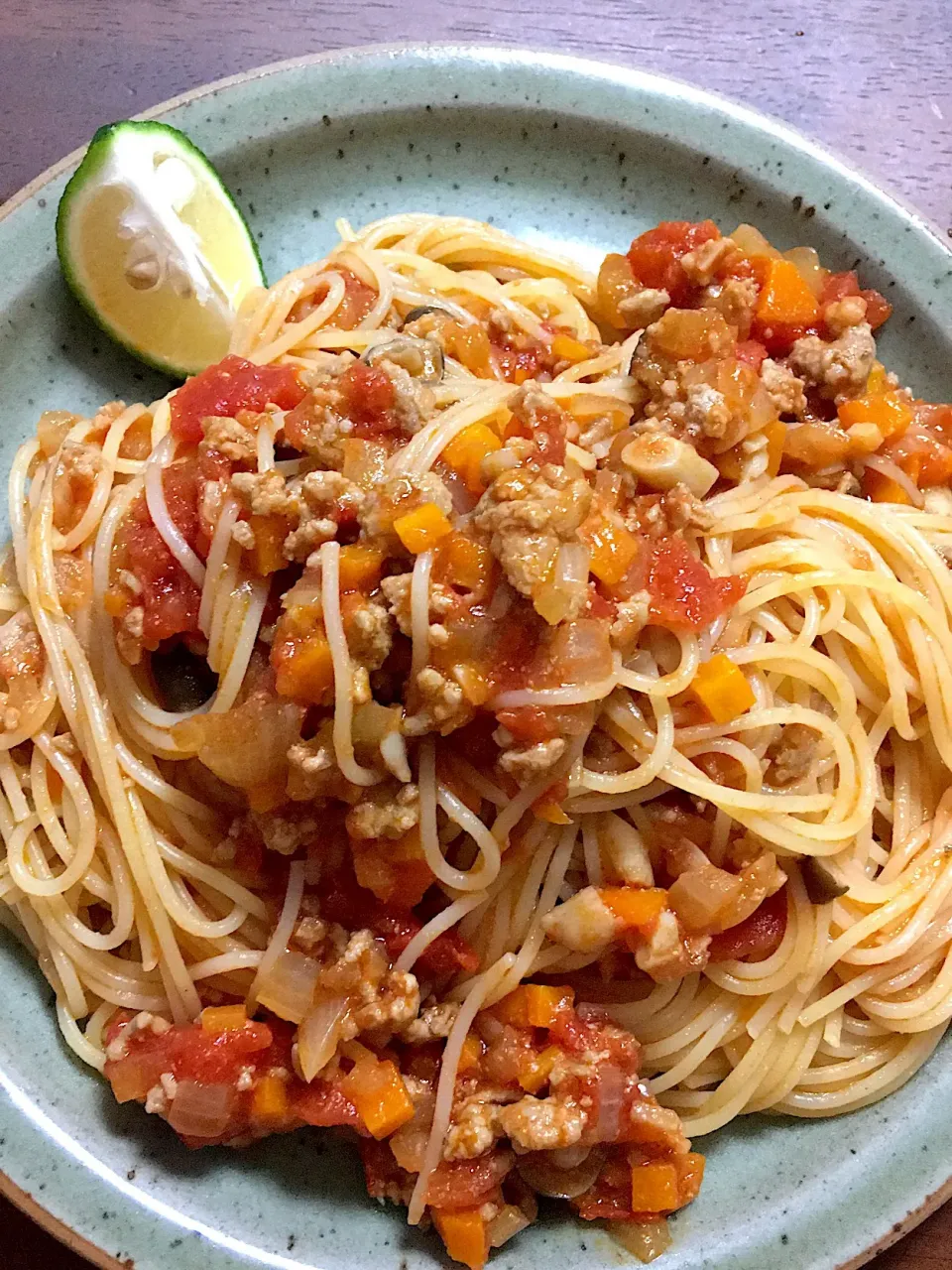 スパゲッティミートソース🍝|てんさん