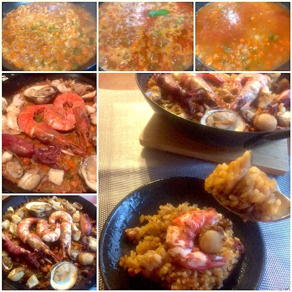 Paella de mariscos🥘ﾊﾟｴｰｼﾞｬ･ﾃﾞ･ﾏﾘｽｺｽ<ｼｰﾌｰﾄﾞのﾊﾟｴﾘｱ>|🌈Ami🍻さん