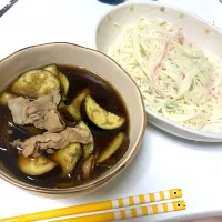 なすと豚肉 ソーメン|まっちゃんさん