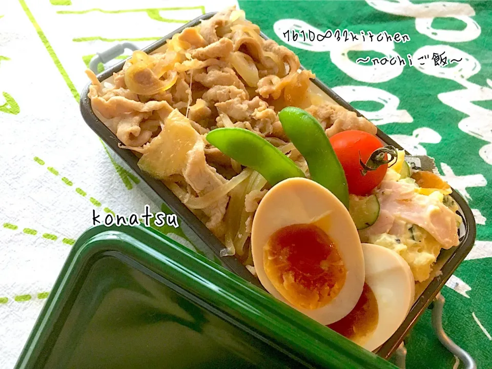 Snapdishの料理写真:体育祭2層肉丼弁当
 #cookingram  #instafood  #snapdish  #お家ごはん  #お昼ご飯  #お弁当  #食べごたえ満点 #肉丼 #体育祭弁当  #食べ盛り  #運動部男子  #バスケ部|nachiさん