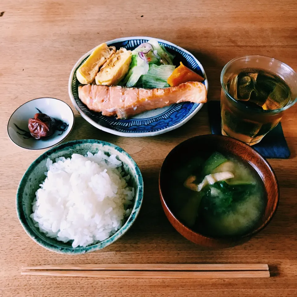 #焼き鮭 定食|hibi_apeさん