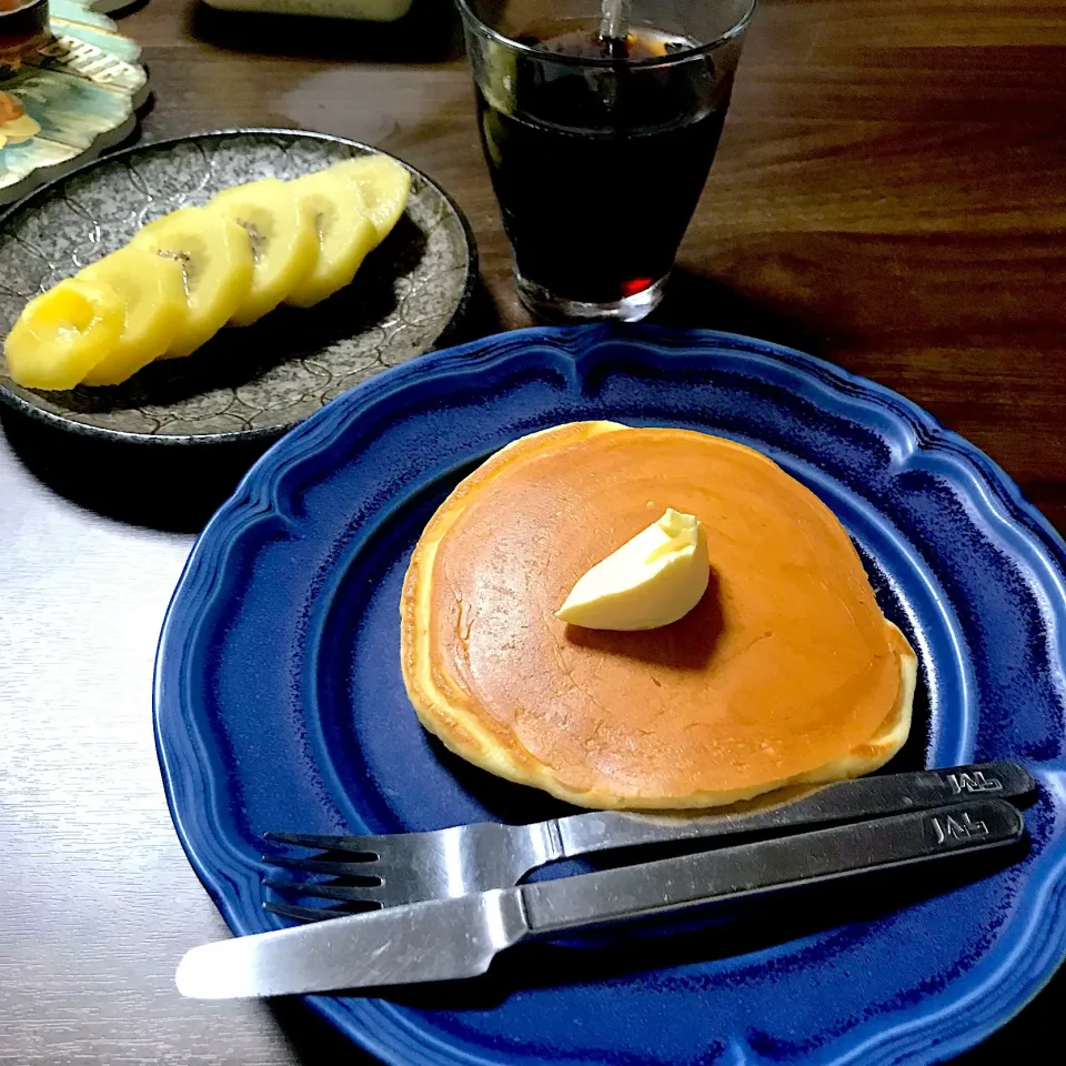 朝ごはん〜ふわふわホットケーキ🥞|perfuさん