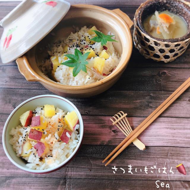 秋の楽しみホクホク炊き込みごはん 芋 栗 キノコの紅葉炊き Snapdish スナップディッシュ