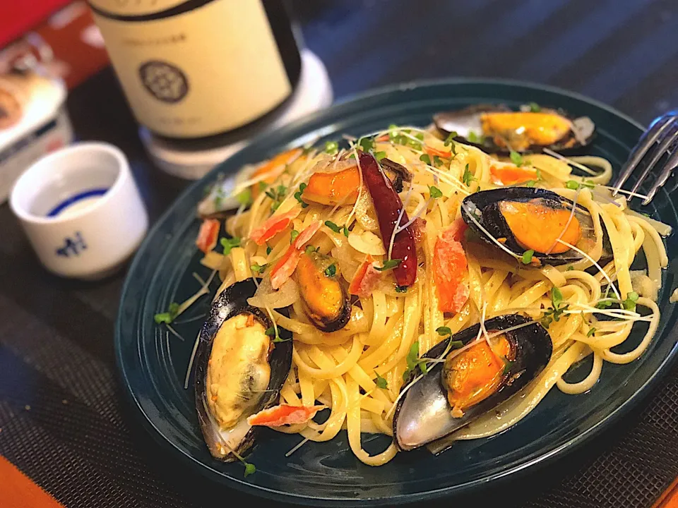 鮃のカラスミ ペペロン🍝|たつやん。さん