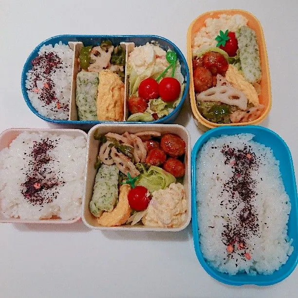 9/10(月)の三人弁当🍱|ふみぃさん