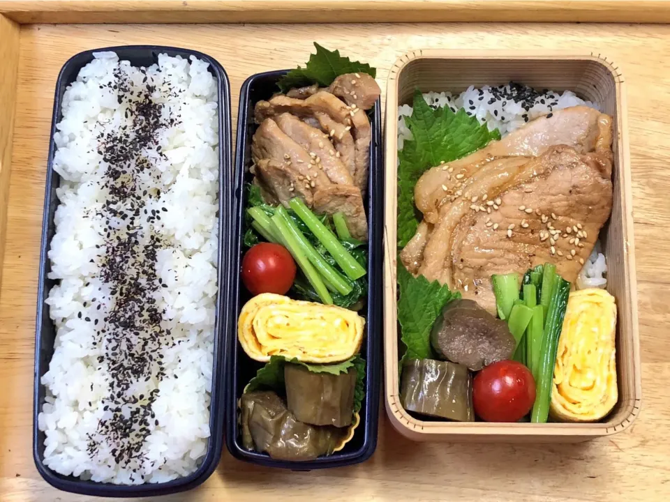 豚の生姜焼き 弁当|弁当 備忘録さん