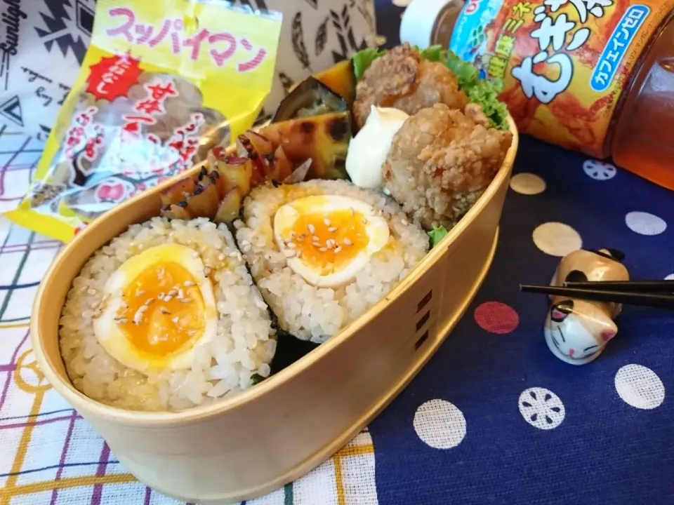 Snapdishの料理写真:爆弾おにぎり弁当|glutton_maaさん