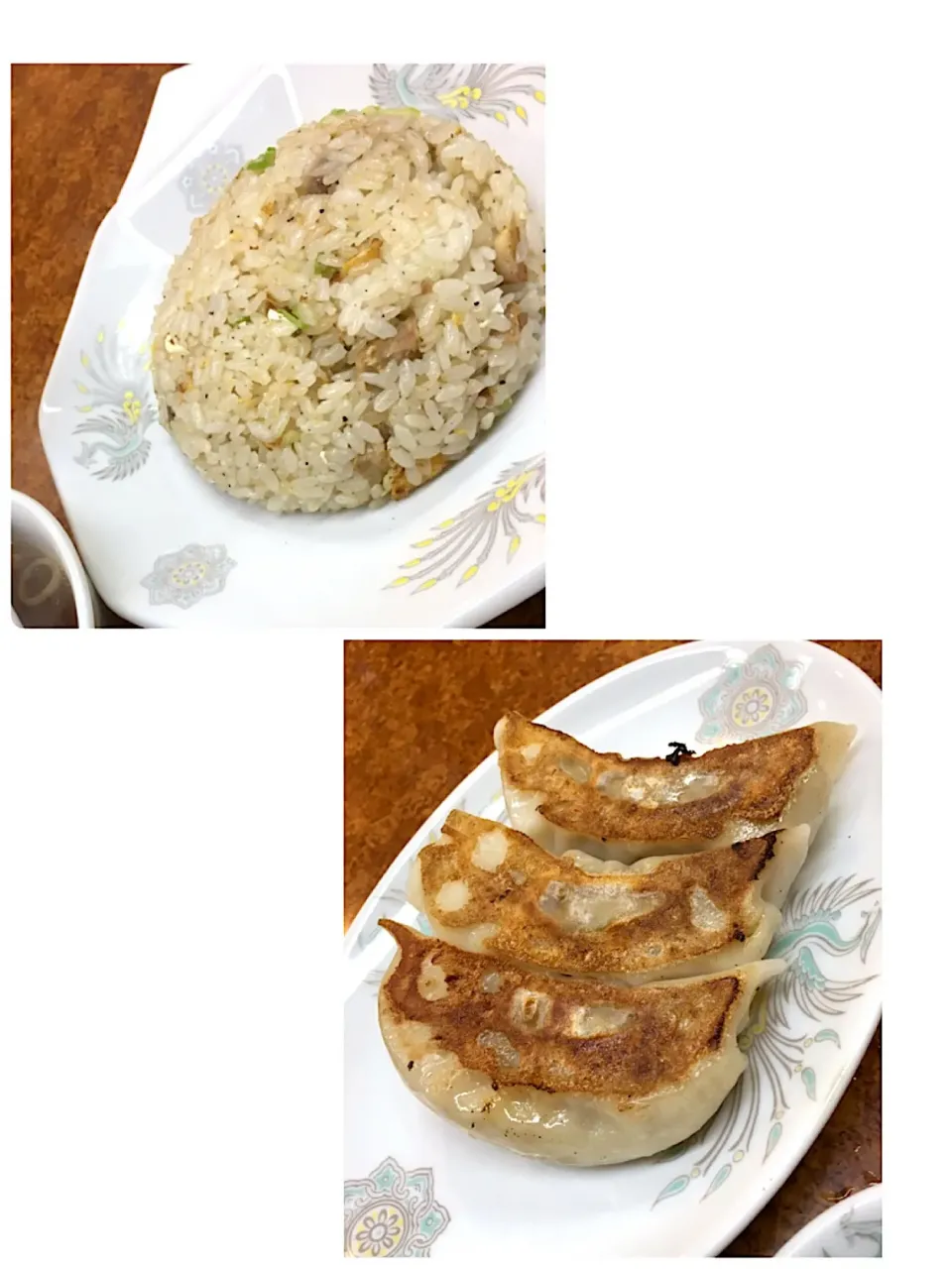 Snapdishの料理写真:半チャーハン餃子定食|しろこ🐾໊さん